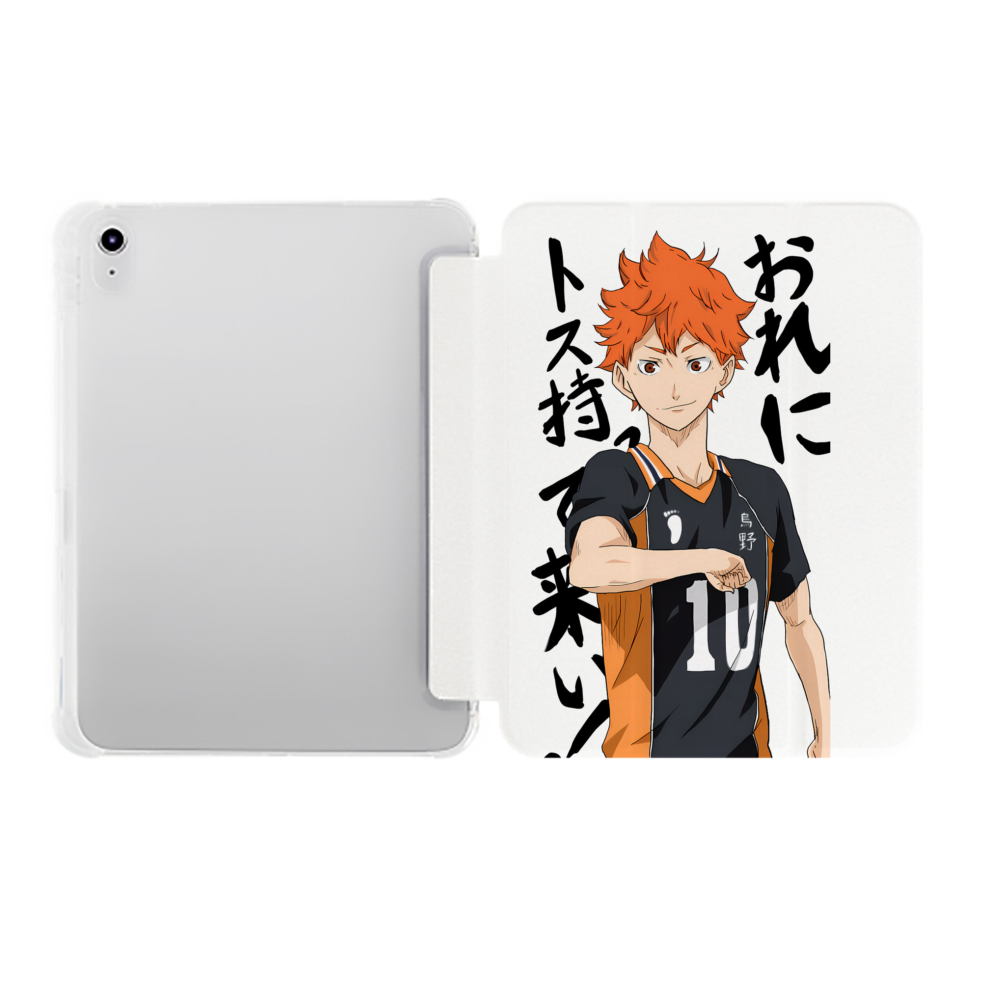 （画像用） ハイキュー!! Haikyu!! IPad ケース ペン収納付き 三つ折りスタンド PUレザー×シリコン 対応機種9.5/10.5/10.9インチ
